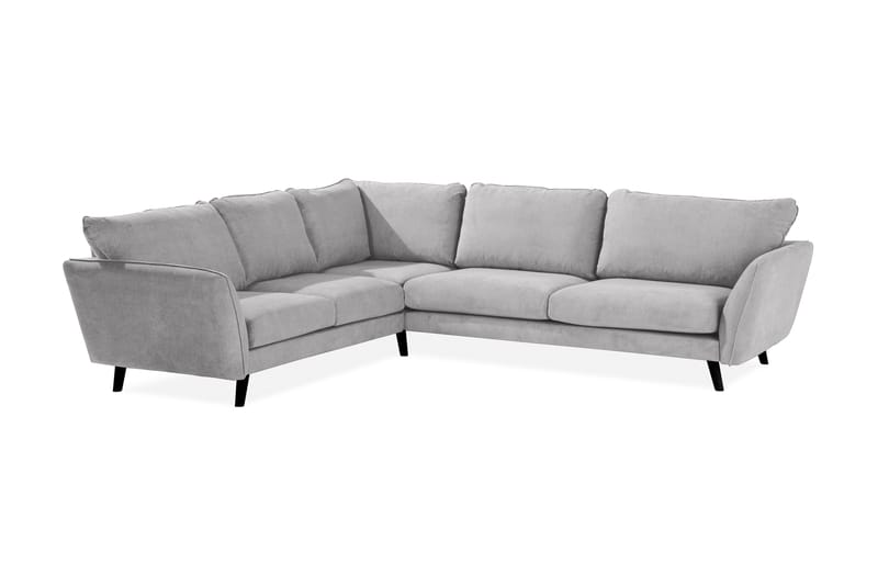 Trend Lyx 6-sits Vändbar L-formad Hörnsoffa i Tyg - Ljusgrå - Möbler - Soffa - Hörnsoffa