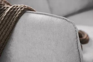 Trend Lyx 6-sits Vändbar L-formad Hörnsoffa i Tyg - Ljusgrå - Möbler - Soffa - Hörnsoffa