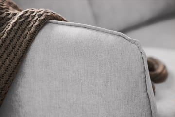 Trend Lyx 6-sits Vändbar L-formad Hörnsoffa i Tyg - Ljusgrå - Möbler - Soffa - Hörnsoffa