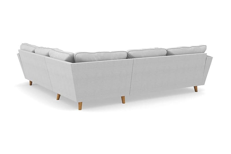 Trend Lyx 6-sits Vändbar L-formad Hörnsoffa i Tyg - Ljusgrå - Möbler - Soffa - Hörnsoffa