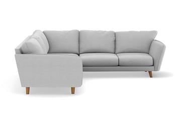 Trend Lyx 6-sits Vändbar L-formad Hörnsoffa i Tyg - Ljusgrå - Möbler - Soffa - Hörnsoffa