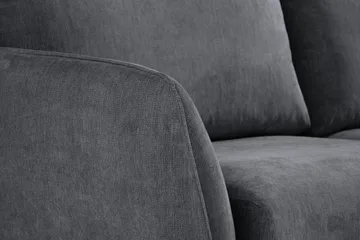 Trend Lyx 6-sits Vändbar L-formad Hörnsoffa i Tyg - Mörkgrå - Möbler - Soffa - Hörnsoffa