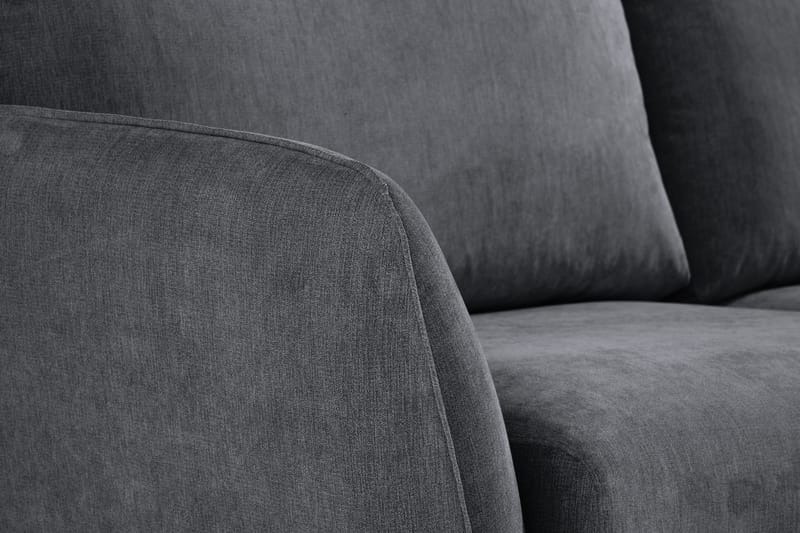 Trend Lyx 6-sits Vändbar L-formad Hörnsoffa i Tyg - Mörkgrå - Möbler - Soffa - Hörnsoffa