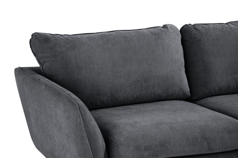 Trend Lyx 6-sits Vändbar L-formad Hörnsoffa i Tyg - Mörkgrå - Möbler - Soffa - Hörnsoffa