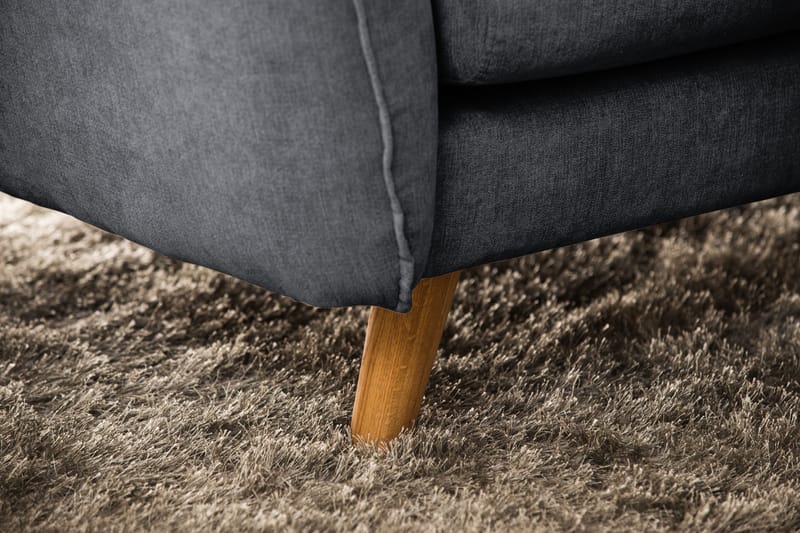 Trend Lyx 6-sits Vändbar L-formad Hörnsoffa i Tyg - Mörkgrå - Möbler - Soffa - Hörnsoffa