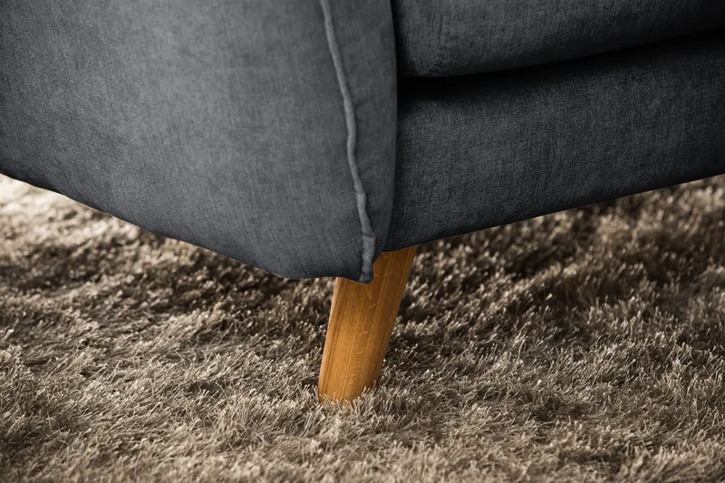 Trend Lyx 6-sits Vändbar L-formad Hörnsoffa i Tyg - Mörkgrå - Möbler - Soffa - Hörnsoffa