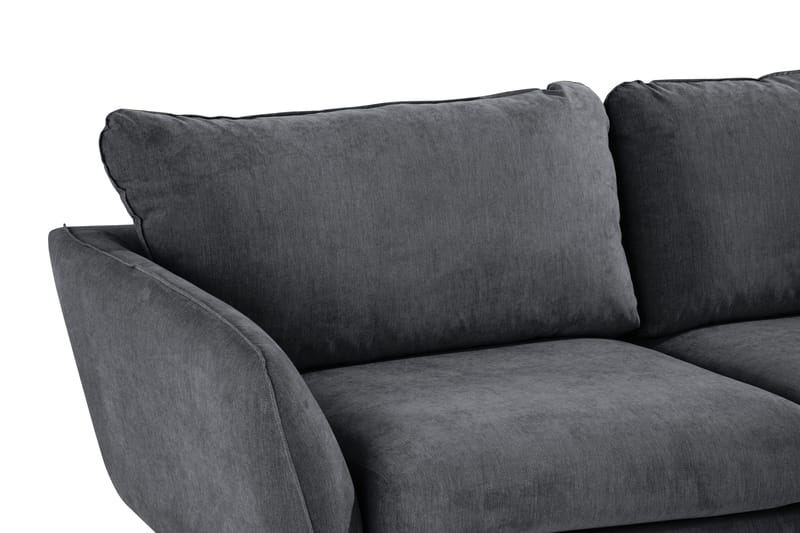 Trend Lyx 6-sits Vändbar L-formad Hörnsoffa i Tyg - Mörkgrå - Möbler - Soffa - Hörnsoffa