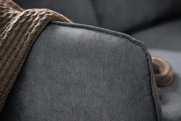 Trend Lyx 6-sits Vändbar L-formad Hörnsoffa i Tyg - Mörkgrå - Möbler - Soffa - Hörnsoffa