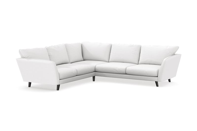 Trend Lyx 6-sits Vändbar L-formad Hörnsoffa i Tyg - Vit - Möbler - Soffa - Hörnsoffa