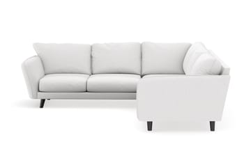 Trend Lyx 6-sits Vändbar L-formad Hörnsoffa i Tyg - Vit - Möbler - Soffa - Hörnsoffa