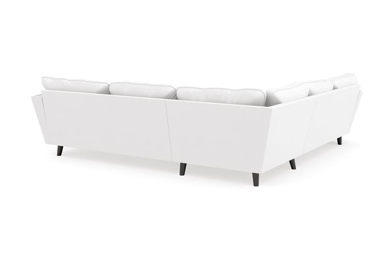 Trend Lyx 6-sits Vändbar L-formad Hörnsoffa i Tyg - Vit - Möbler - Soffa - Hörnsoffa