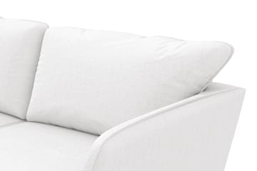 Trend Lyx 6-sits Vändbar L-formad Hörnsoffa i Tyg - Vit - Möbler - Soffa - Hörnsoffa
