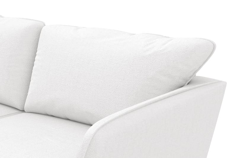 Trend Lyx 6-sits Vändbar L-formad Hörnsoffa i Tyg - Vit - Möbler - Soffa - Hörnsoffa