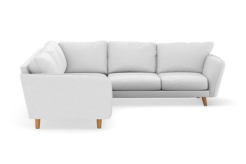 Trend Lyx 6-sits Vändbar L-formad Hörnsoffa i Tyg - Vit - Möbler - Soffa - Hörnsoffa