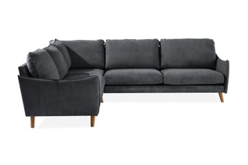 Trend Lyx Hörnsoffa Vändbar - Mörkgrå/Ek - Möbler - Soffa - Hörnsoffa