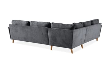 Trend Lyx Hörnsoffa Vändbar - Mörkgrå/Ek - Möbler - Soffa - Hörnsoffa