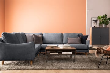 Trend Lyx Hörnsoffa Vändbar - Mörkgrå/Ek - Möbler - Soffa - Hörnsoffa