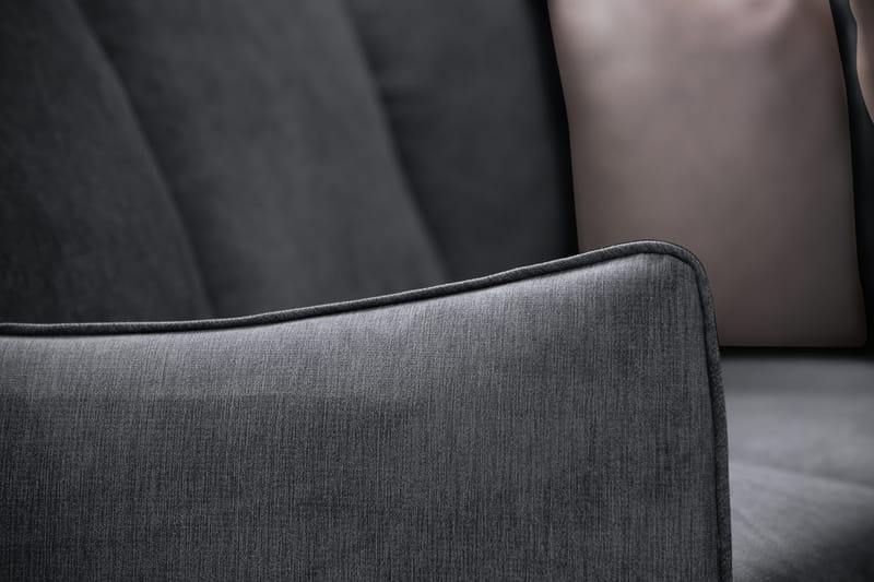 Trend Lyx Hörnsoffa Vändbar - Mörkgrå/Ek - Möbler - Soffa - Hörnsoffa