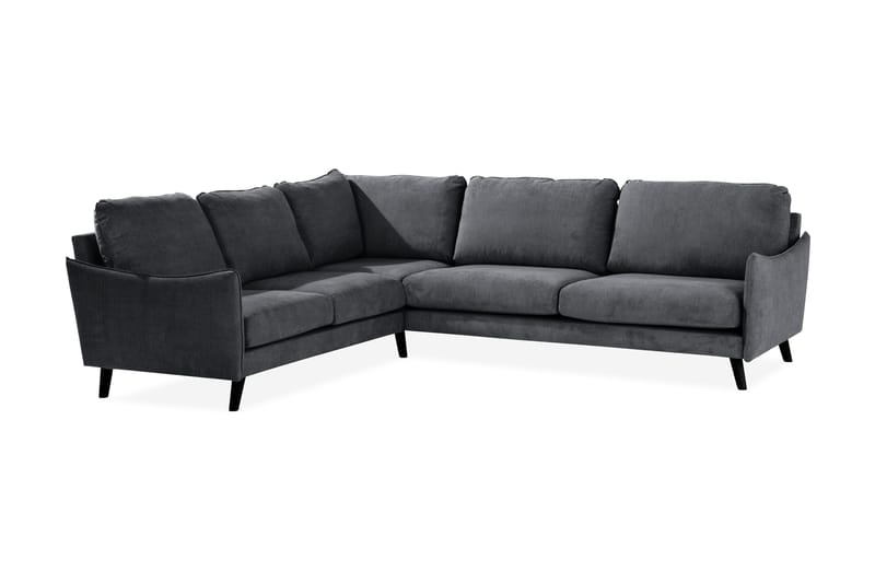 Trend Lyx Hörnsoffa Vändbar - Mörkgrå/Svart - Möbler - Soffa - Hörnsoffa