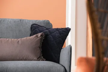 Trend Lyx Hörnsoffa Vändbar - Mörkgrå/Svart - Möbler - Soffa - Hörnsoffa