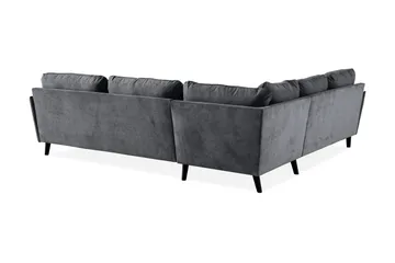 Trend Lyx Hörnsoffa Vändbar - Mörkgrå/Svart - Möbler - Soffa - Hörnsoffa