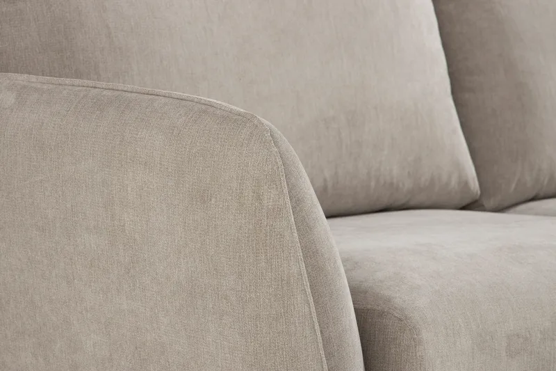 Trend Lyx Vändbar Hörnsoffa Scandi Days Beige Trend, Black Lulu 4, Beige Fabric - Möbler - Soffa - Hörnsoffa