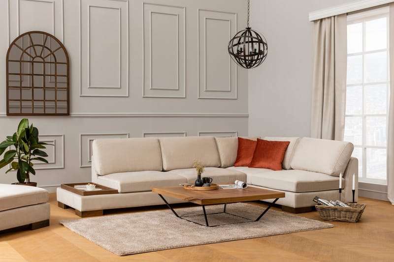 Tulima Soffa med Schäslong Höger - Beige/Natur - Möbler - Soffa - Hörnsoffa