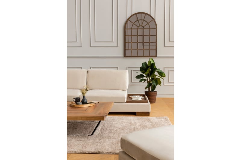 Tulima Soffa med Schäslong m Pall Vänster - Beige/Natur - Möbler - Soffa - Hörnsoffa