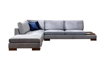 Tulima Soffa med Schäslong Vänster - Mörkgrå/Natur - Möbler - Soffa - Hörnsoffa