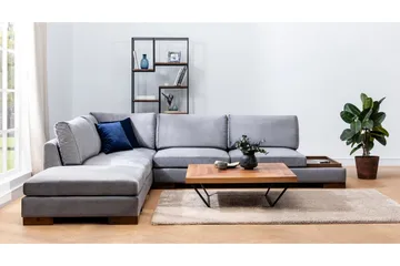 Tulima Soffa med Schäslong Vänster - Mörkgrå/Natur - Möbler - Soffa - Hörnsoffa