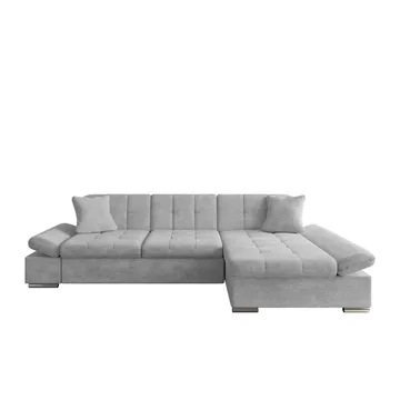 Vananda 3-sits Soffa med divan höger och förvaring - grå - Möbler - Soffa - Hörnsoffa - Hörnsoffa med divan