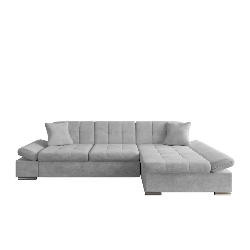 Vananda 3-sits Soffa med divan höger och förvaring - grå - Möbler - Soffa - Hörnsoffa - Hörnsoffa med divan