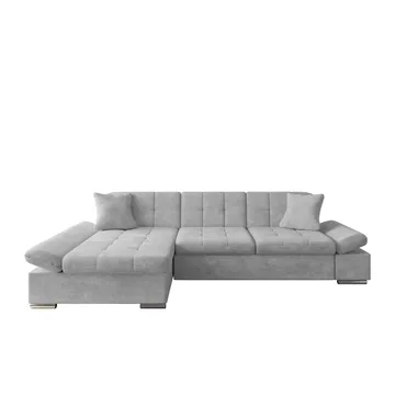Vananda 3-sits Soffa med divan vänster och förvaring - grå - Möbler - Soffa - Hörnsoffa - Hörnsoffa med divan