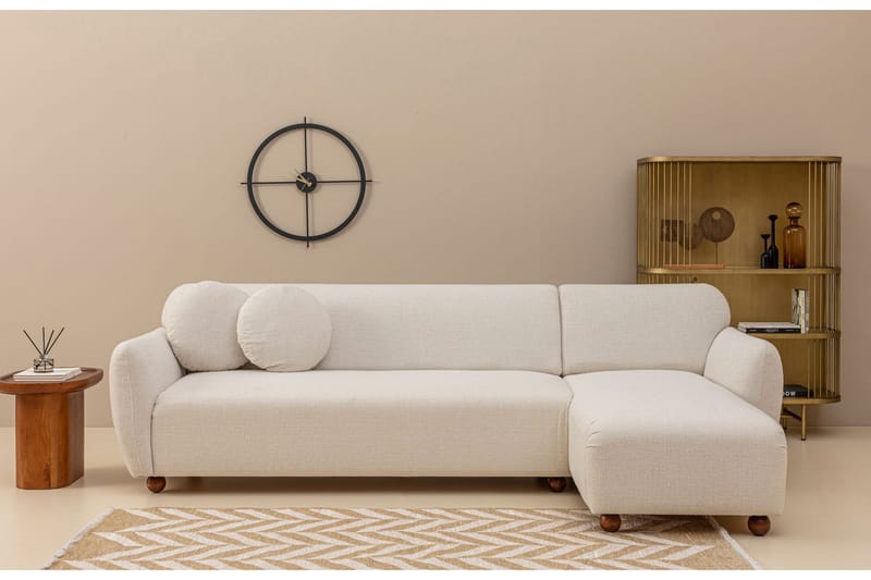 Whitecliffs Divansoffa 3-sits - Vit - Möbler - Soffa - Divansoffa & schäslongsoffa - 3 sits soffa med divan