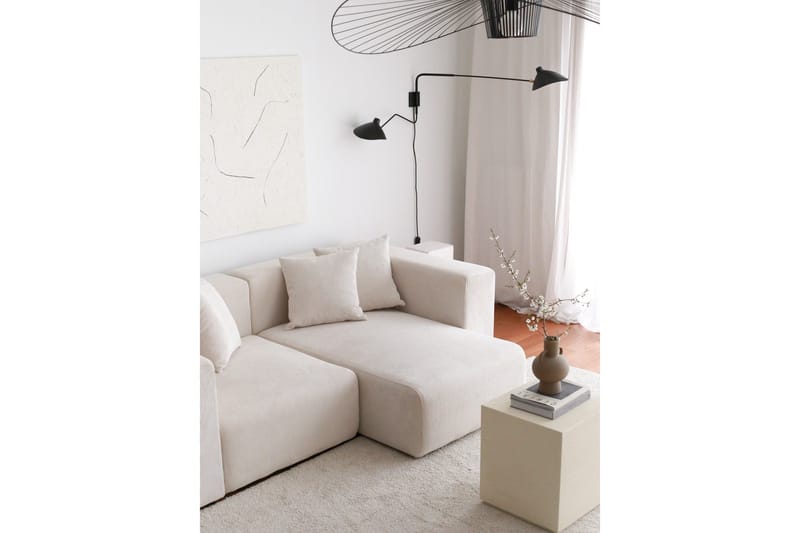 Yolo Hörnsoffa 2-sits - Vit - Möbler - Soffa - Hörnsoffa - Hörnsoffa med divan