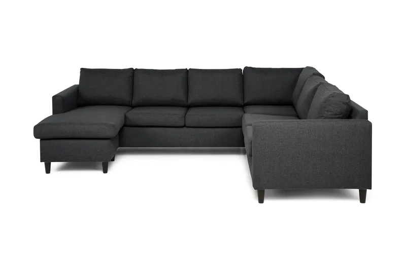 Zero Hörnsoffa med Divan Vändbar, Mörkgrå