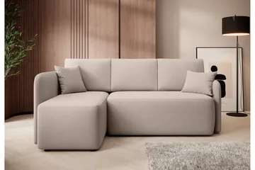 Hadson 3-sits Soffa med Divan - Beige - Möbler - Soffa - Sammetssoffa
