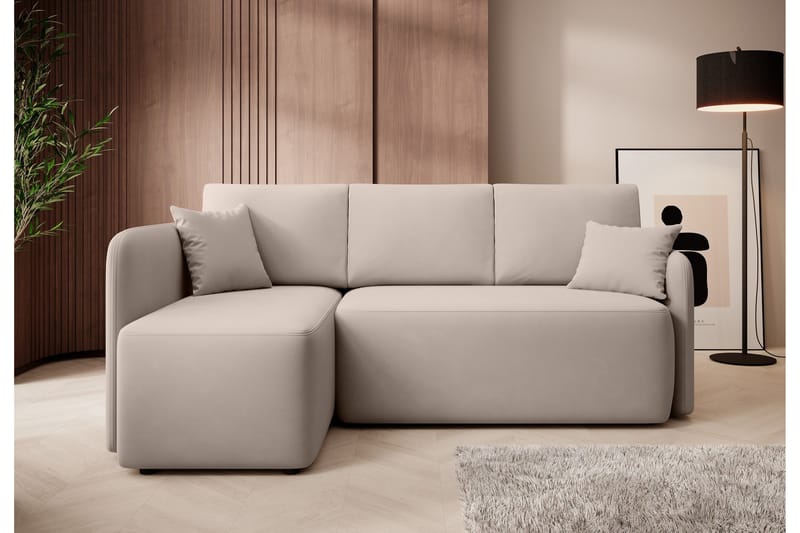 Hadson 3-sits Soffa med Divan - Beige - Möbler - Soffa - Sammetssoffa