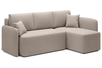 Hadson 3-sits Soffa med Divan - Beige - Möbler - Soffa - Sammetssoffa