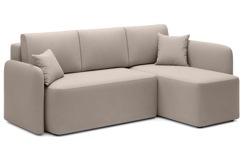 Hadson 3-sits Soffa med Divan - Beige - Möbler - Soffa - Sammetssoffa