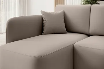 Hadson 3-sits Soffa med Divan - Beige - Möbler - Soffa - Sammetssoffa