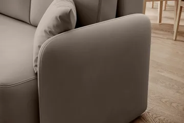 Hadson 3-sits Soffa med Divan - Beige - Möbler - Soffa - Sammetssoffa