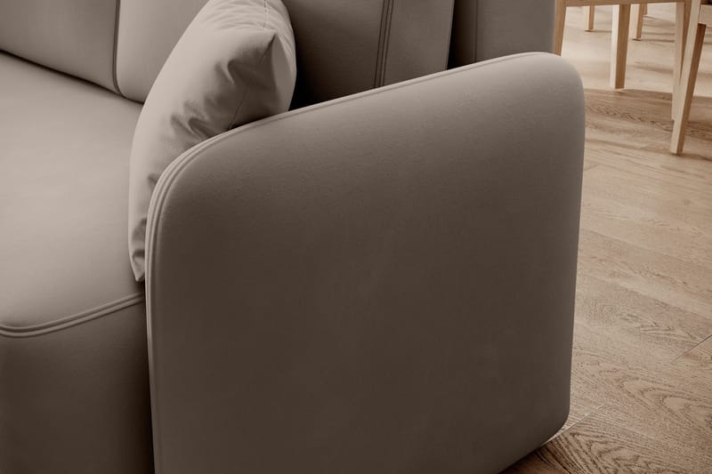 Hadson 3-sits Soffa med Divan - Beige - Möbler - Soffa - Sammetssoffa