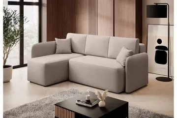 Hadson 3-sits Soffa med Divan - Beige - Möbler - Soffa - Sammetssoffa