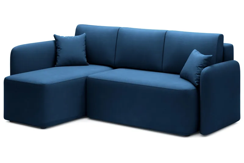 Hadson 3-sits Soffa med Divan - Blå - Möbler - Soffa - Sammetssoffa