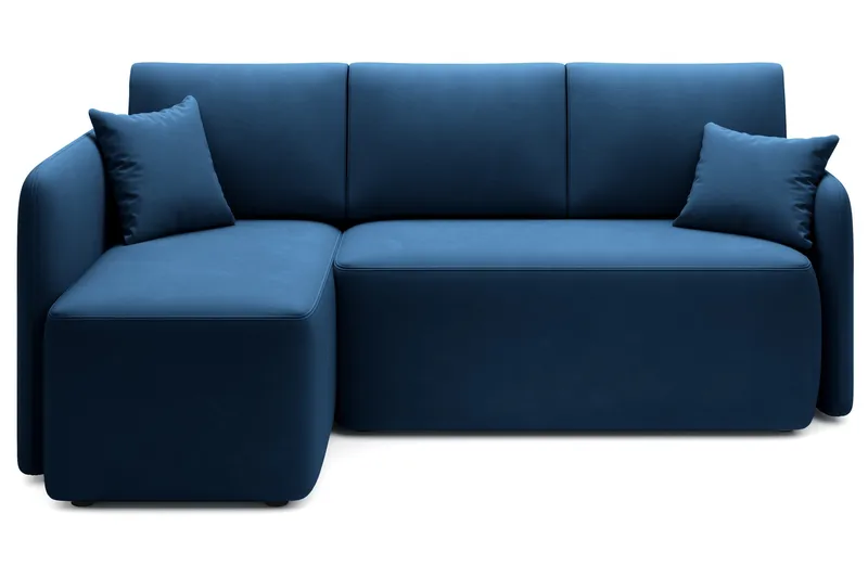 Hadson 3-sits Soffa med Divan - Blå - Möbler - Soffa - Sammetssoffa