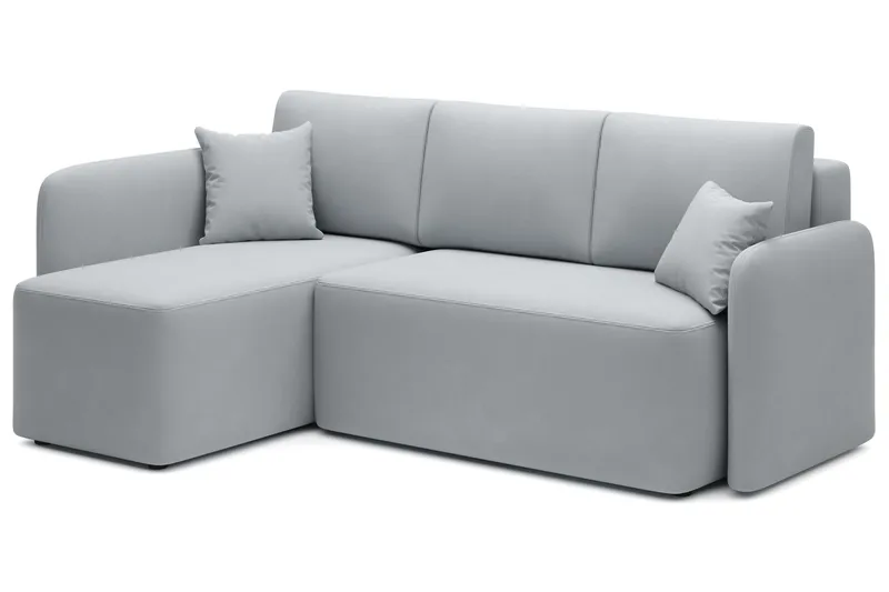 Hadson 3-sits Soffa med Divan - Grå - Möbler - Soffa - Sammetssoffa