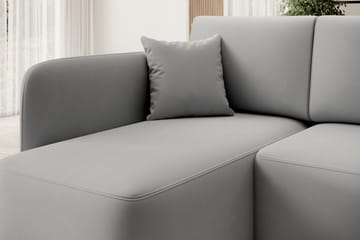 Hadson 3-sits Soffa med Divan - Grå - Möbler - Soffa - Sammetssoffa