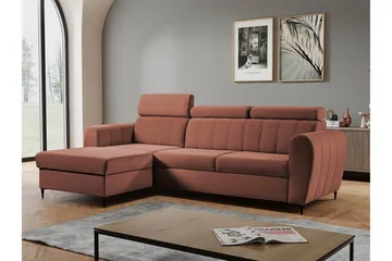 Hoffman Soffa med Divan 3-sits - Koppar - Möbler - Soffa - Divansoffa & schäslongsoffa - 3 sits soffa med divan