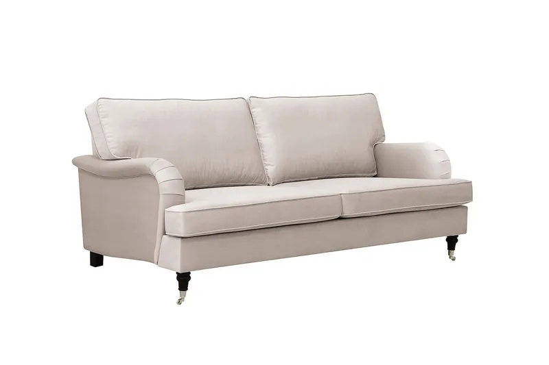Howard Classic 3-sits Sammetsoffa - Beige - Möbler - Soffa - Howardsoffa